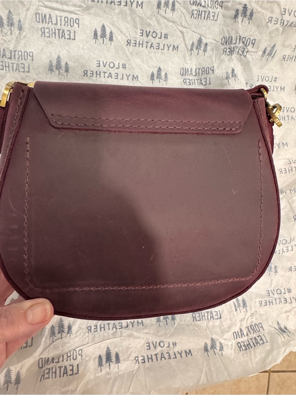 Portland Leather Larkspur Small Monaco Crossbody - Picture 3 of 8